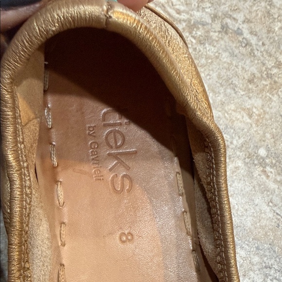 Tieks Gavrieli Metallic Gold Ballet Flats - Picture 8 of 10